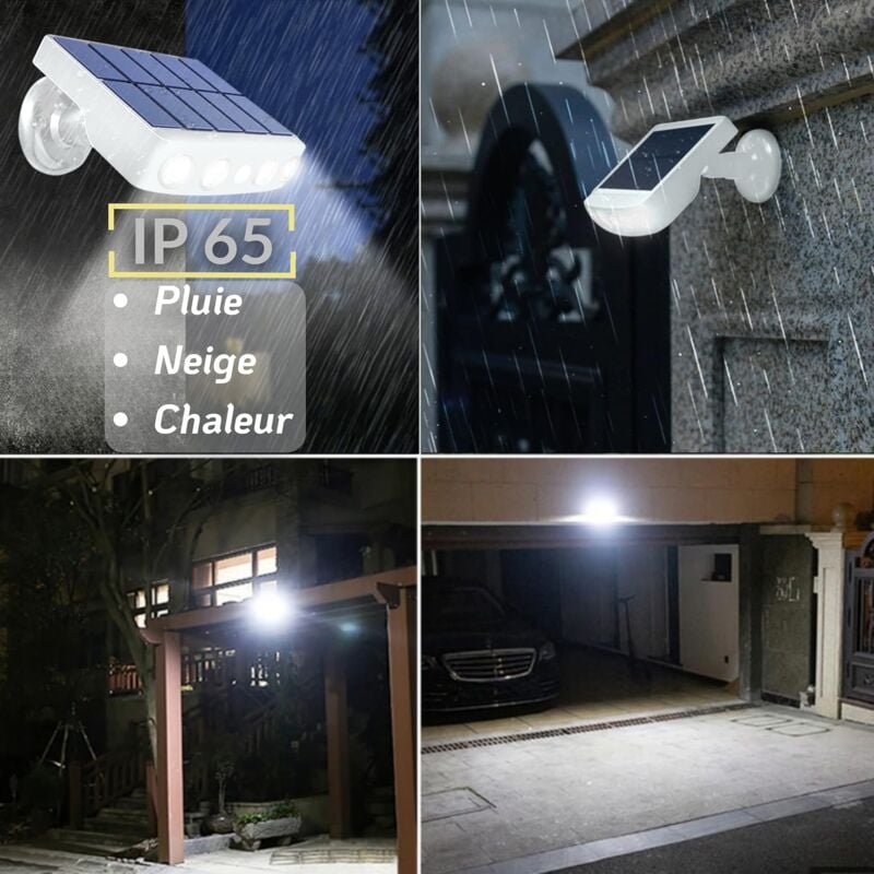 Lampe solaire extérieur murale avec détecteur de mouvement