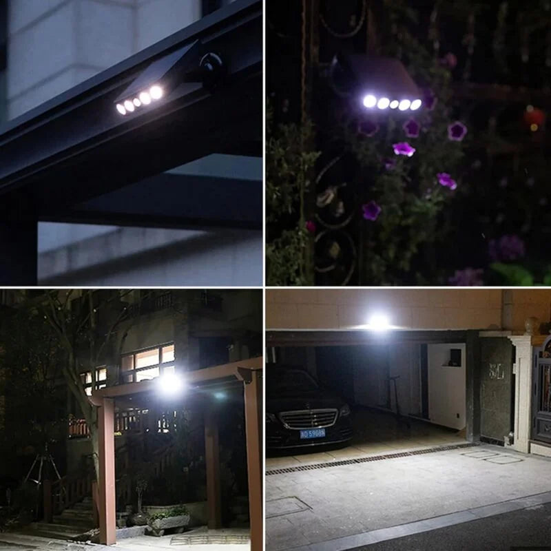 Lampe solaire extérieur murale avec détecteur de mouvement