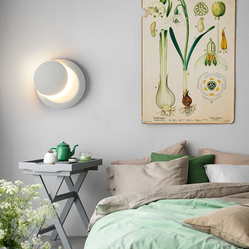 Applique murale ronde design rotative
