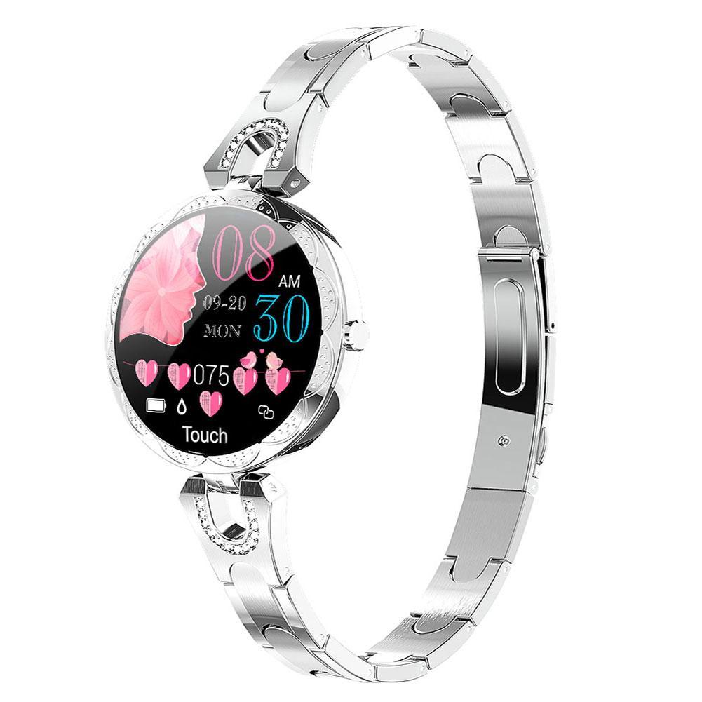 Montre Connectée Élégante Femme Acier Inoxydable