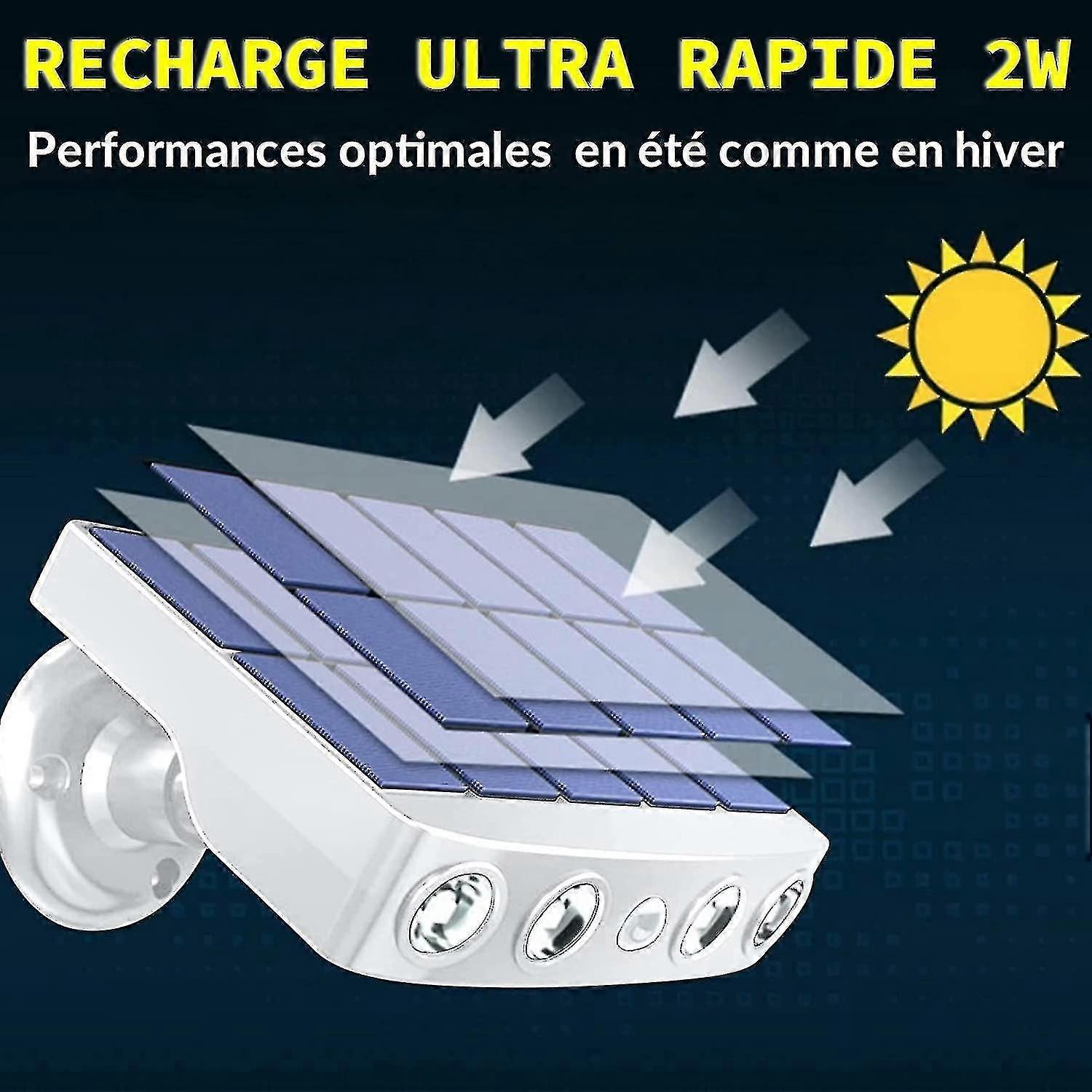Lampe solaire extérieur murale avec détecteur de mouvement