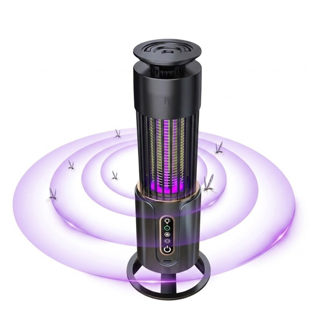 Lampe UV Anti-Moustiques LED Rechargeable – Piège à Insectes Intérieur/Extérieur