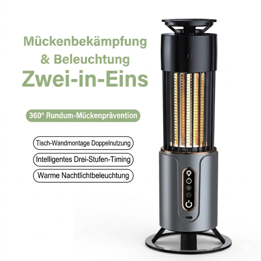 Lampe UV Anti-Moustiques LED Rechargeable – Piège à Insectes Intérieur/Extérieur