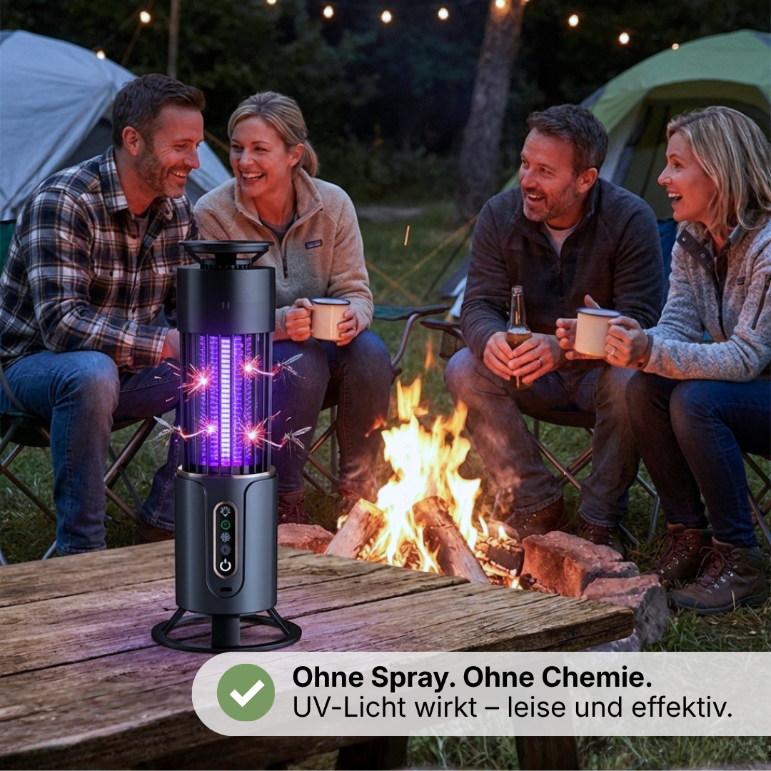 Lampe UV Anti-Moustiques LED Rechargeable – Piège à Insectes Intérieur/Extérieur