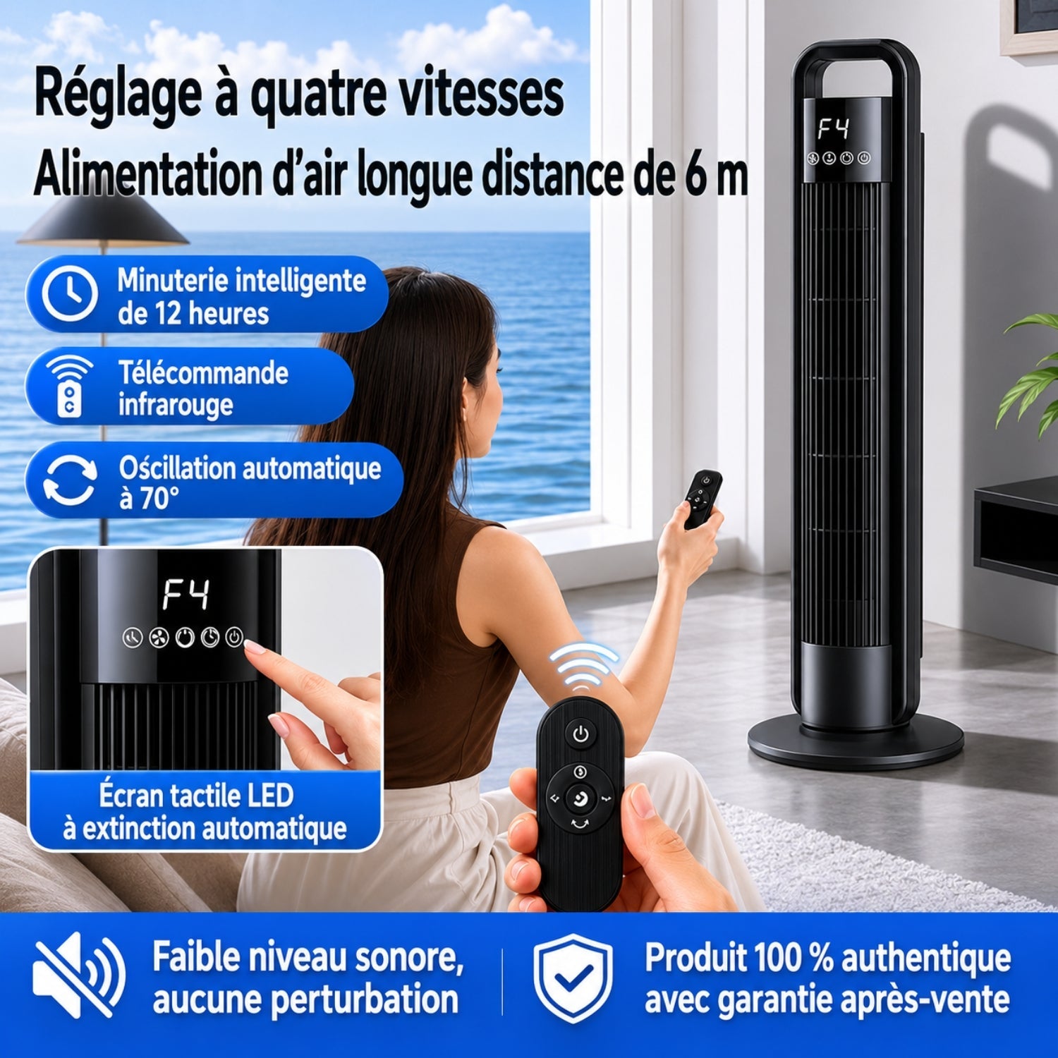 Velino - Ventilateur colonne