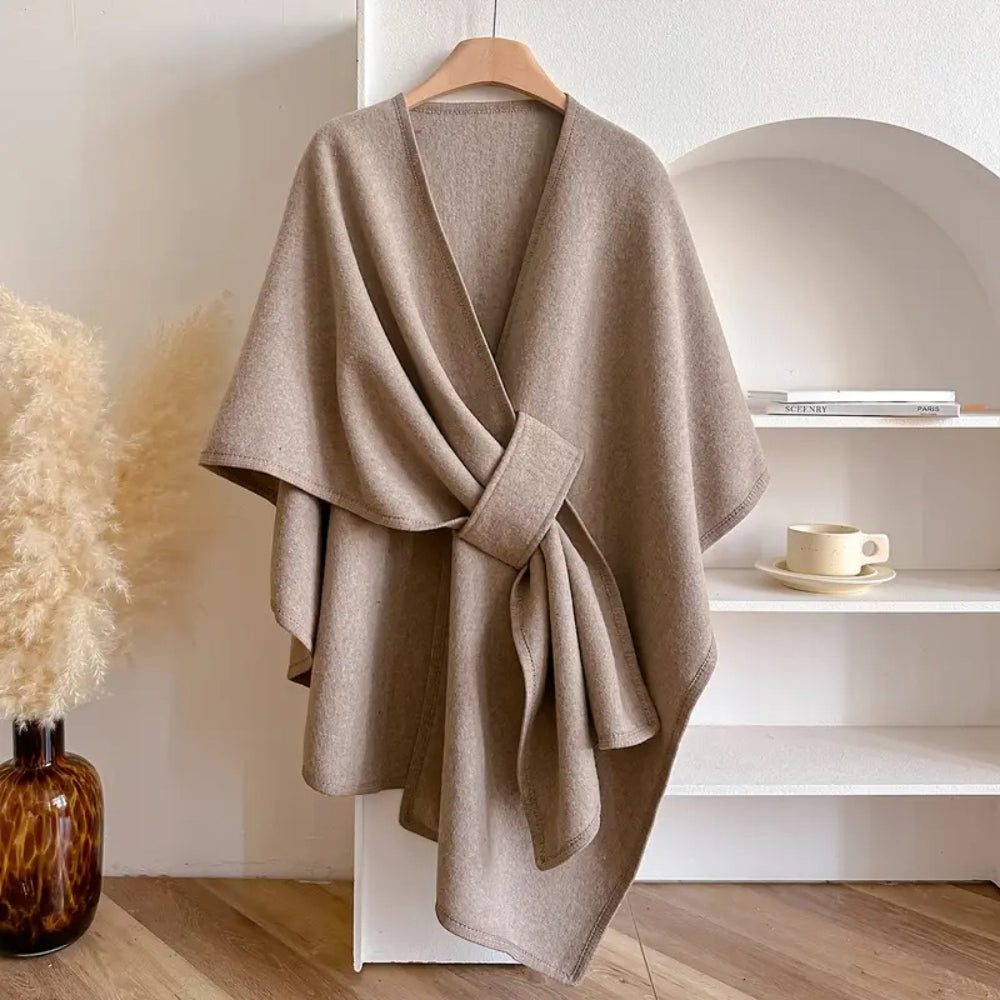 Poncho-cape coupe-vent luxueux