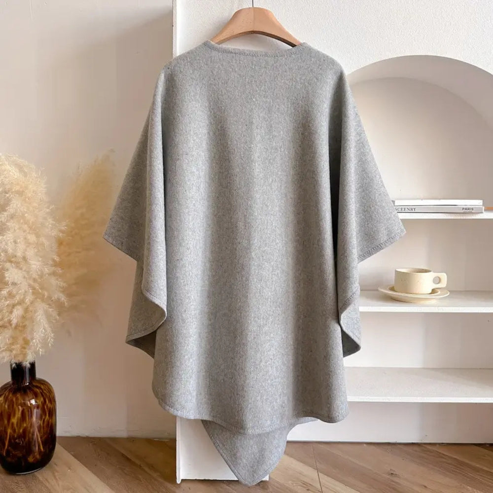 Poncho-cape coupe-vent luxueux