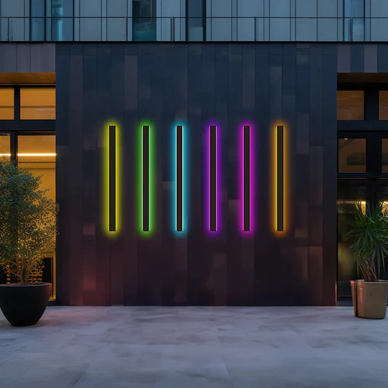 Elune Applique Murale Extérieur LED Étanche Minimaliste Métal Cour