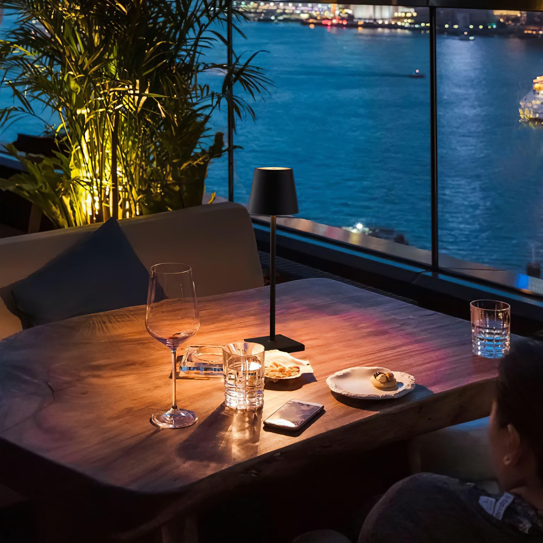 Lampe De Table Rechargeable Contemporaine Pour Chambre, Salon Et Bureau