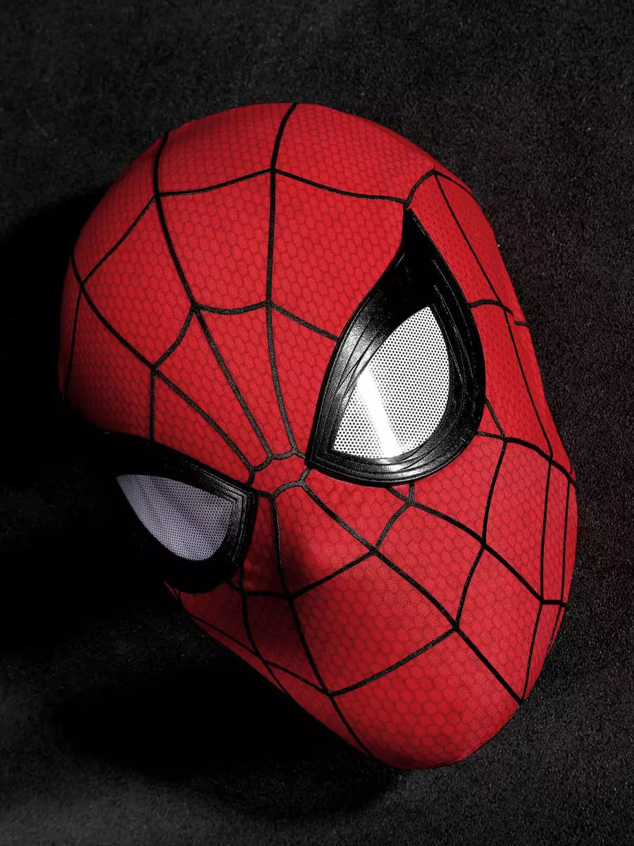 Masque Spiderman adulte New Day Cosplay Peter Parker classique rouge en silicone demi-masque