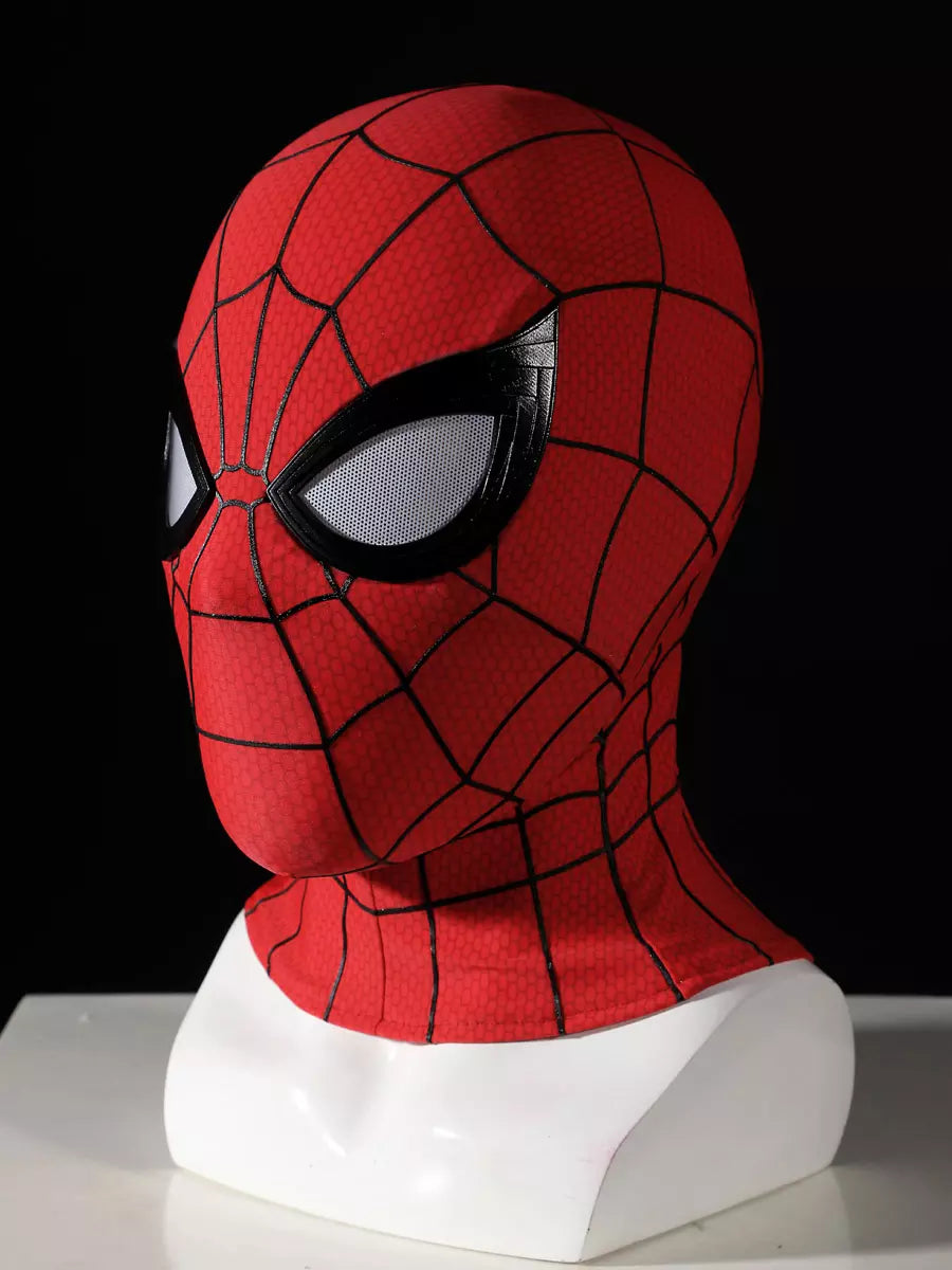 Masque Spiderman adulte New Day Cosplay Peter Parker classique rouge en silicone demi-masque