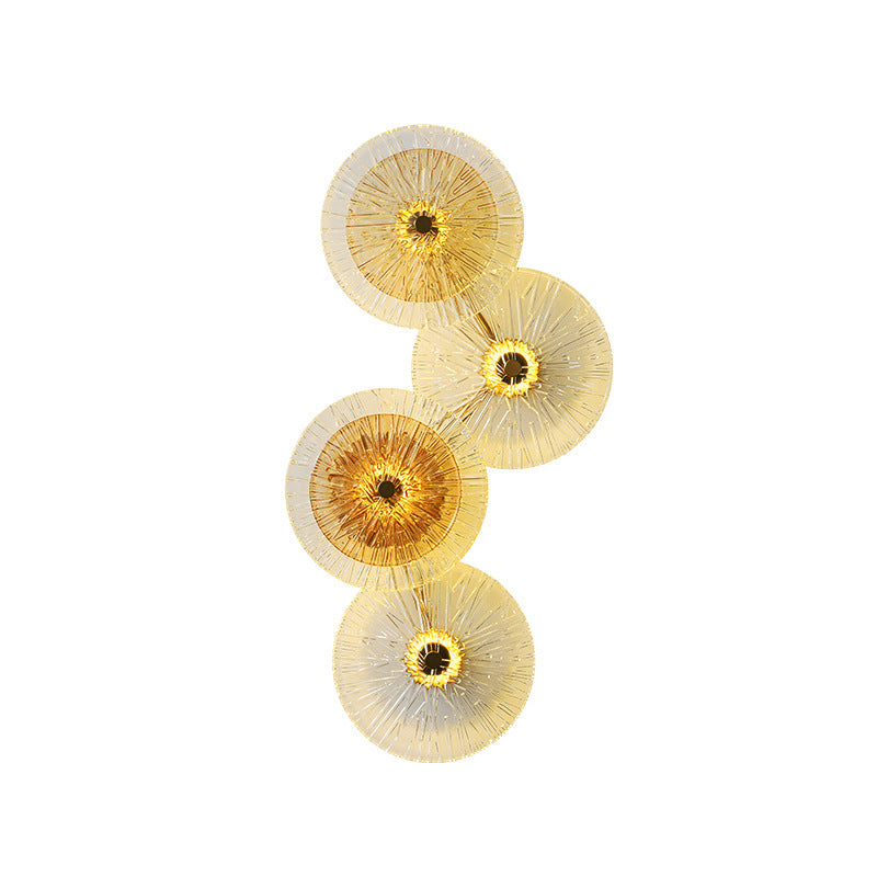 Applique murale Led disques en verre