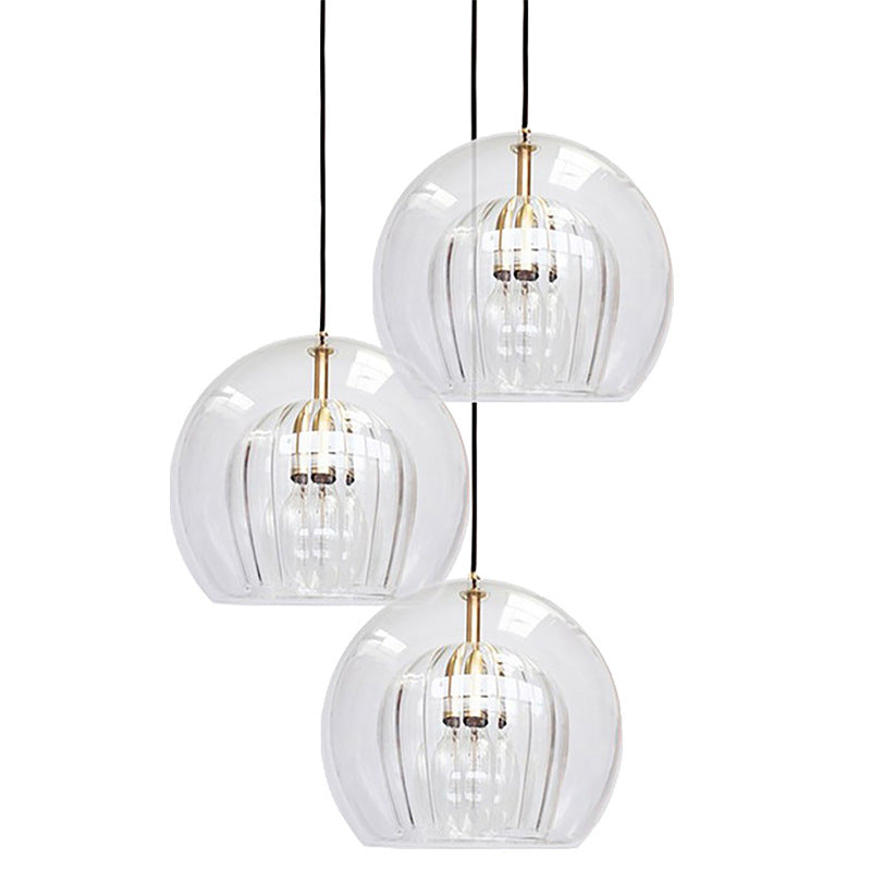 Suspension verre soufflé design nordique moderne