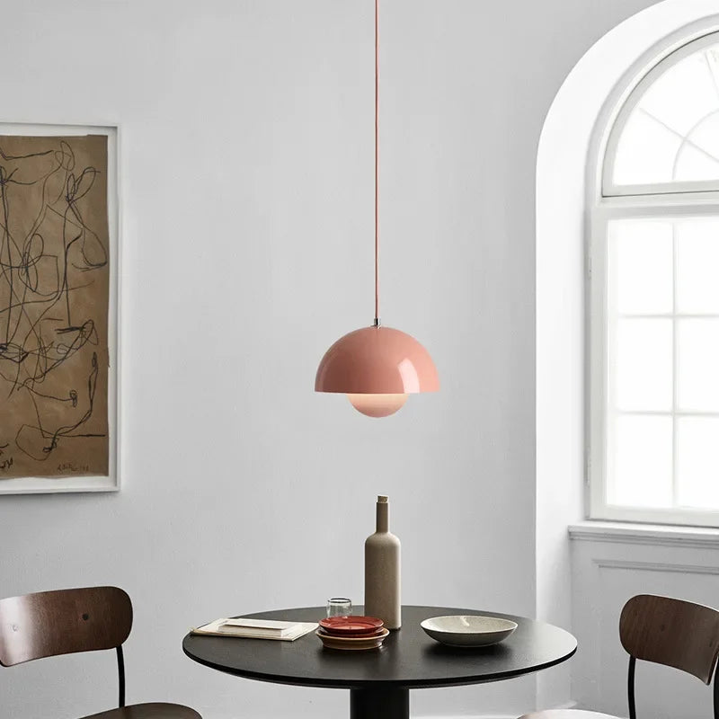Suspension vintage champignon style nordique