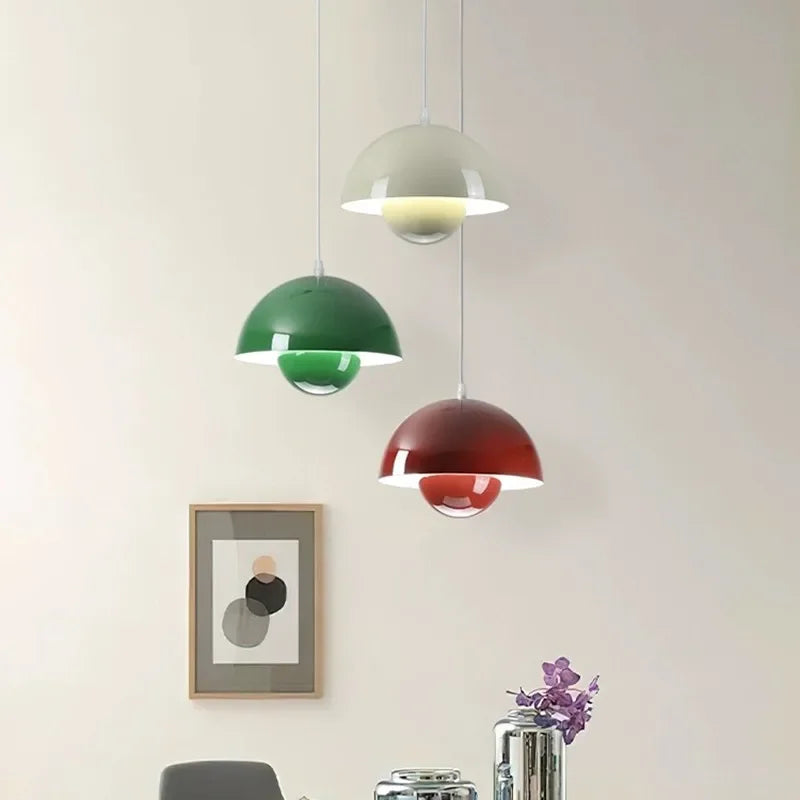 Suspension vintage champignon style nordique