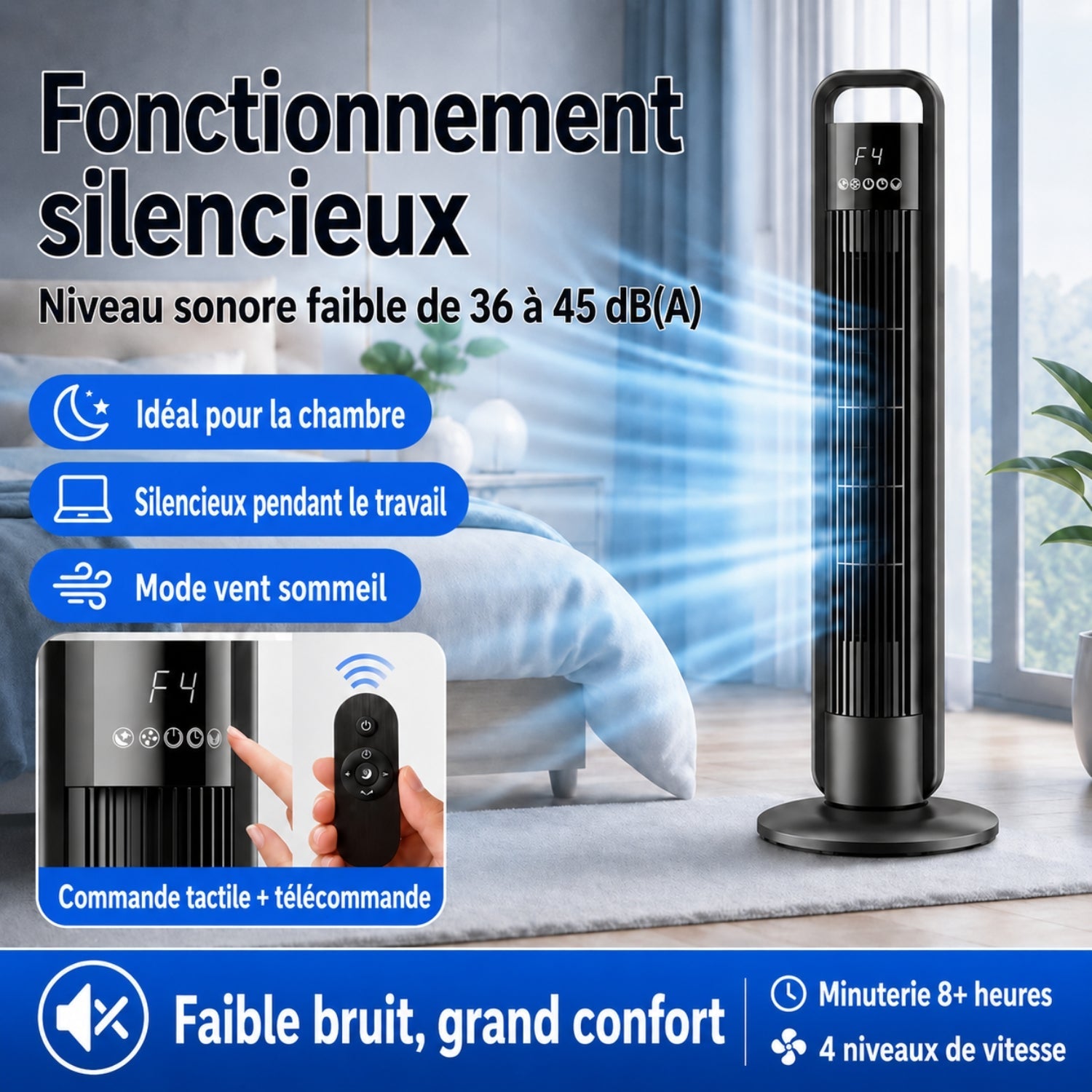 Velino - Ventilateur colonne