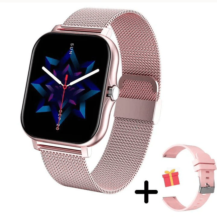 LuminaWear Montre Connectée Femme Fine avec Suivi Santé