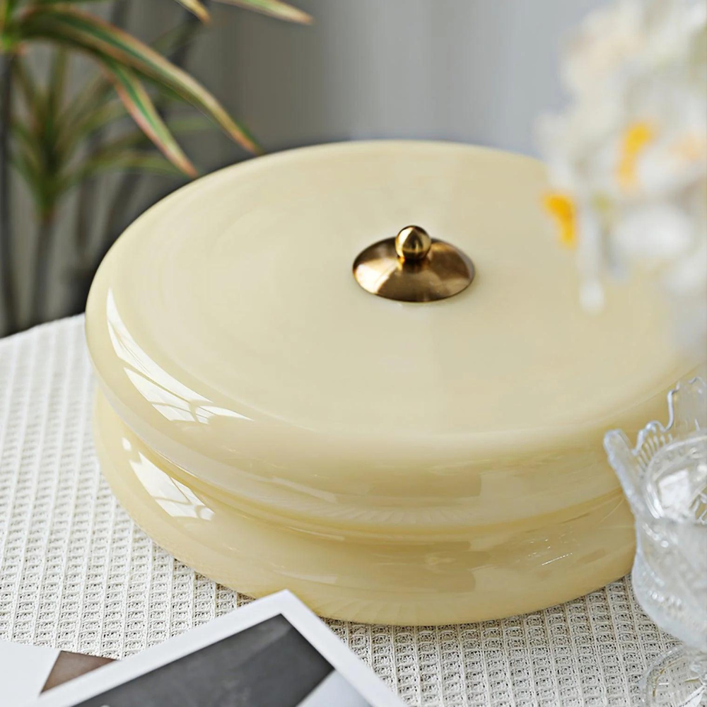 Plafonnier rétro moderne en verre style vintage