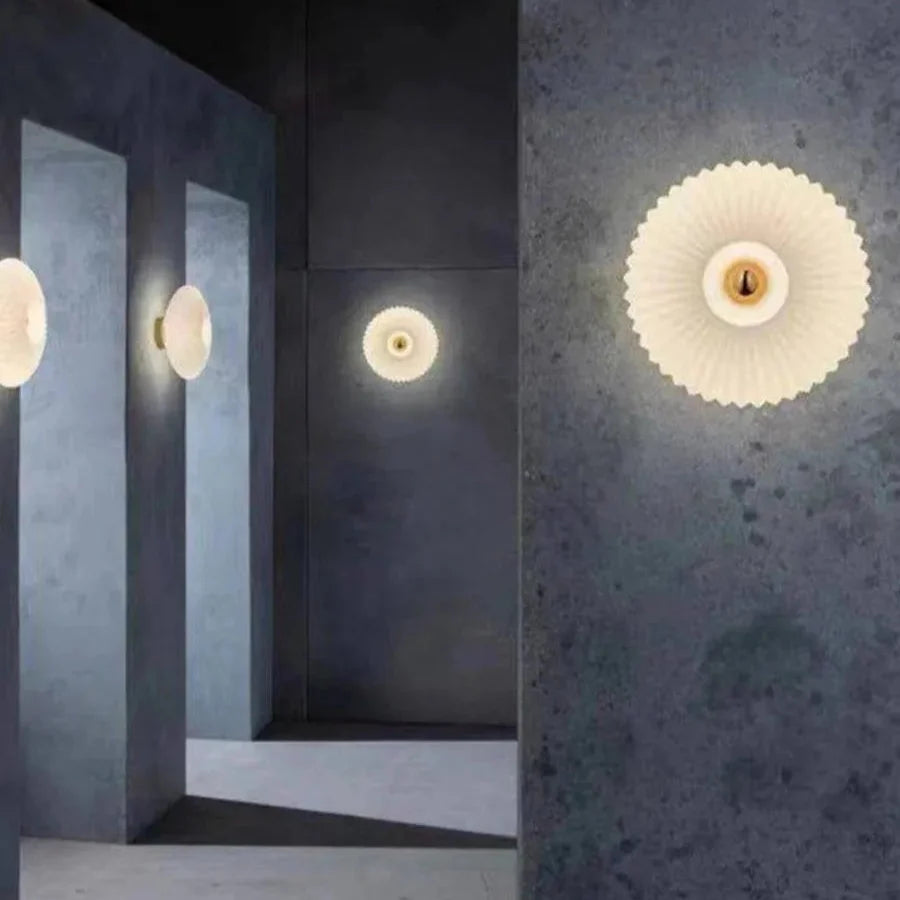 Vintage vegglampe i glass – tidløs design