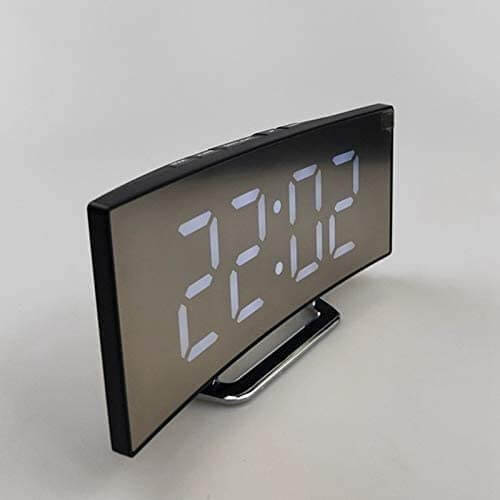 LED-vekkerklokke med høy lysstyrke, temperaturvisning og smart display – Modell TimeLux