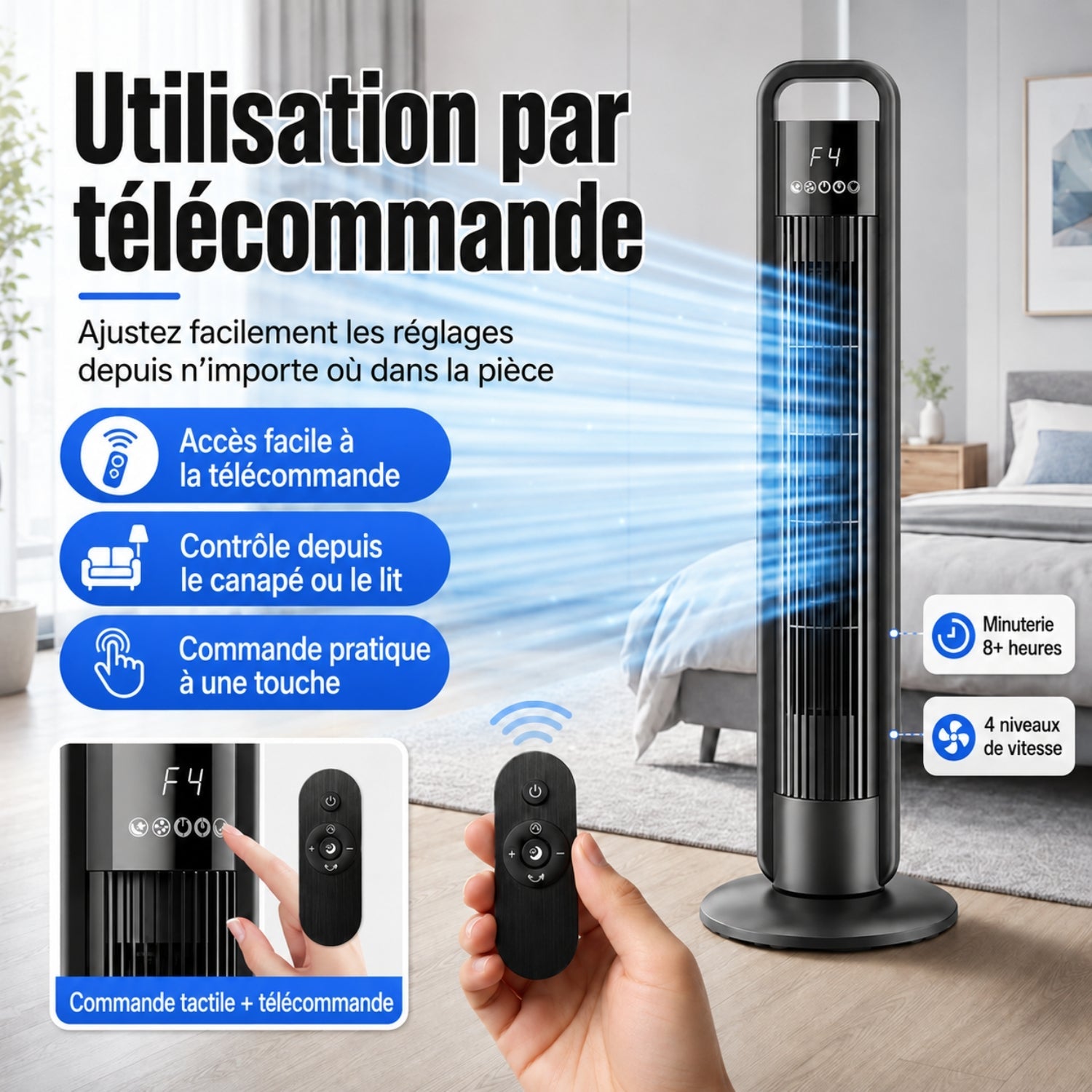 Velino - Ventilateur colonne