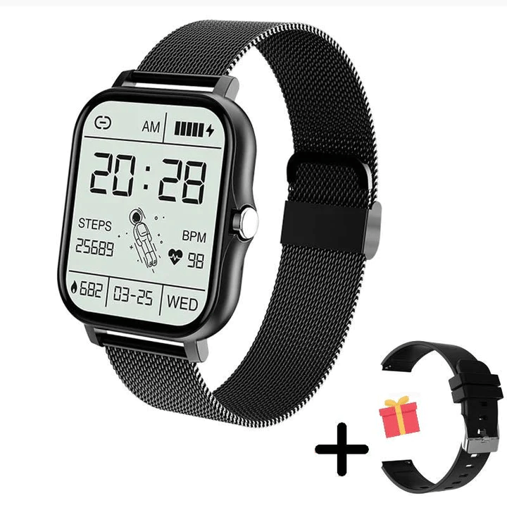 LuminaWear Montre Connectée Femme Fine avec Suivi Santé