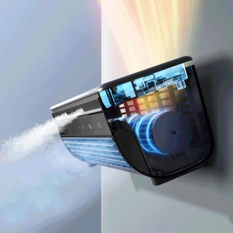 AirGlide - Climatiseur Portable Rechargeable avec 12 Heures d'Autonomie