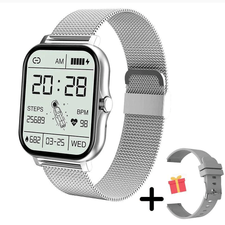 LuminaWear Montre Connectée Femme Fine avec Suivi Santé