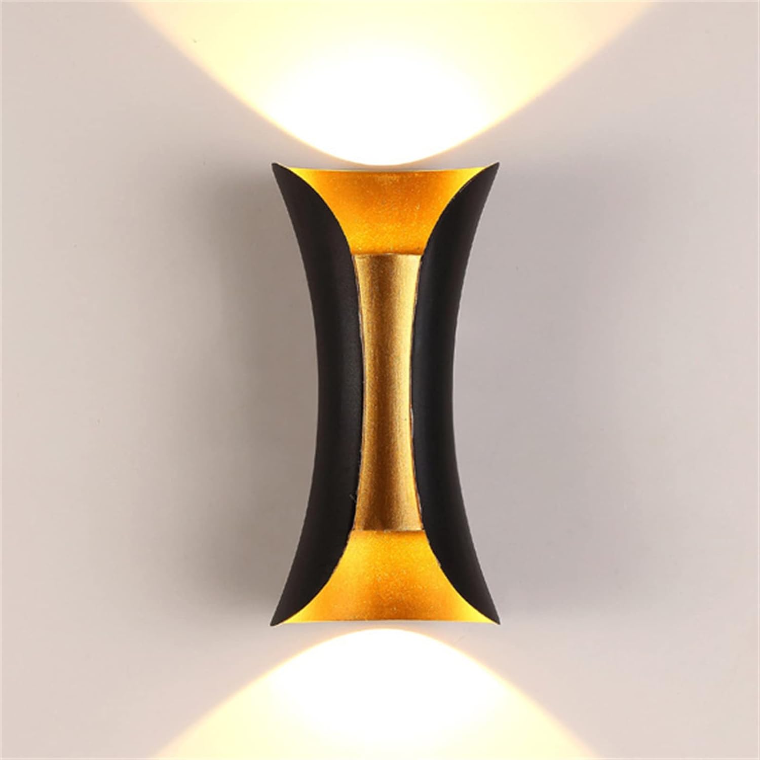 Applique murale extérieure Doré Led