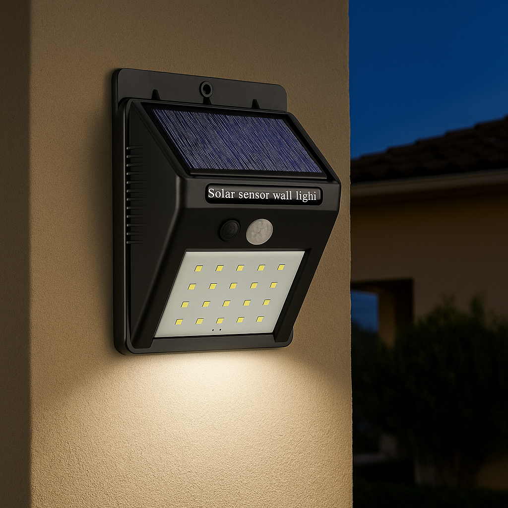 Lampe solaire extérieur murale