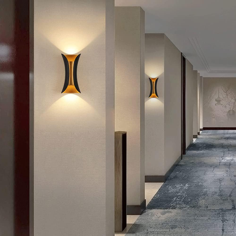Applique murale extérieure Doré Led