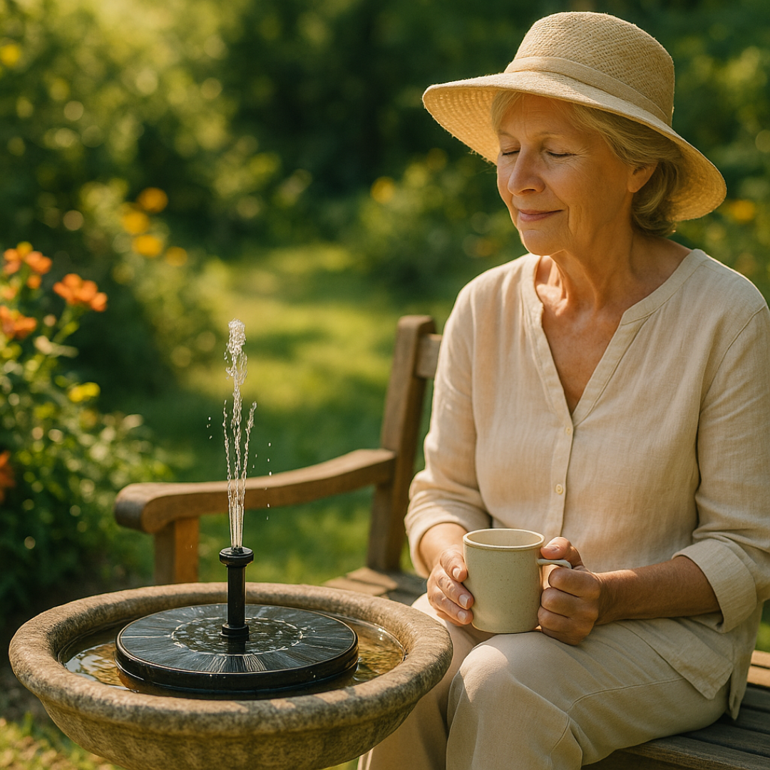Fontaine à Énergie Solaire pour Extérieur - Jardin