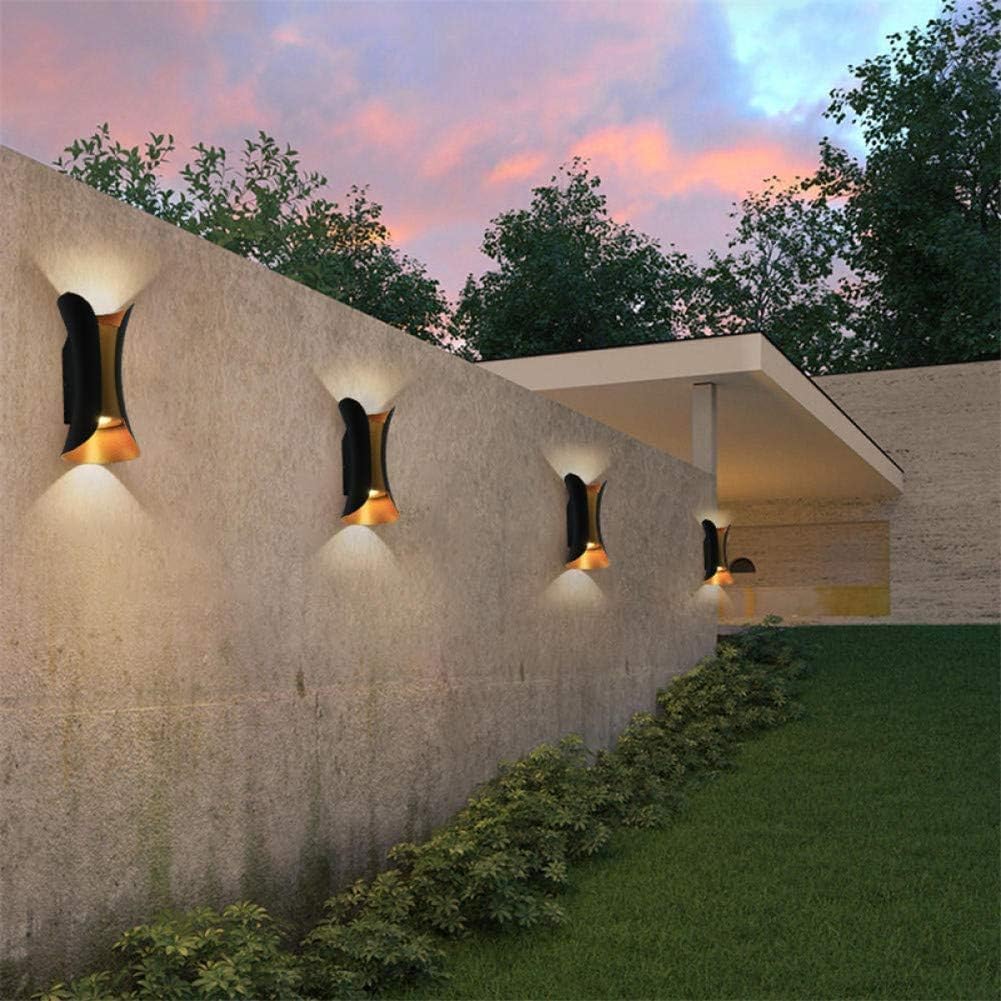 Applique murale extérieure Doré Led