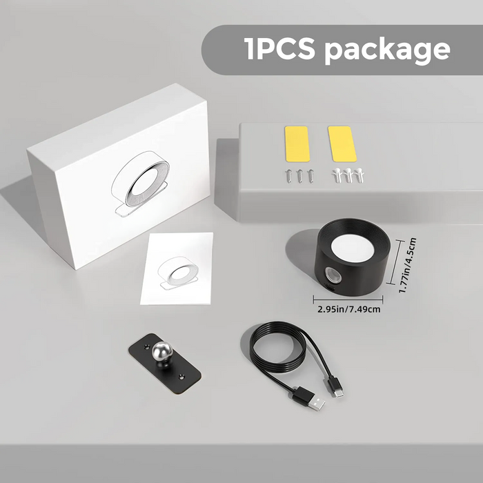 Trådløs justerbar LED-vegglampe 