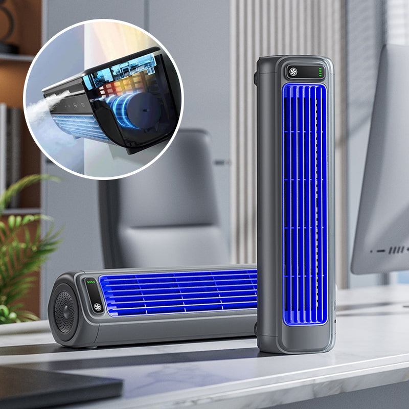 AirGlide - Climatiseur Portable Rechargeable avec 12 Heures d'Autonomie