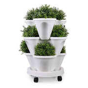 Tour de Culture FraisiVert– Pots Empilables pour Fraisiers et Plantes Aromatiques