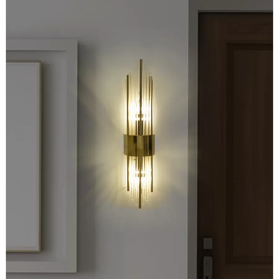 Applique murale Cristal doré