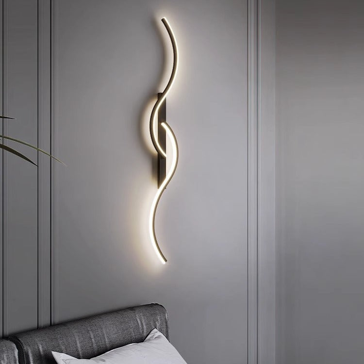 Applique murale Led design ondulé