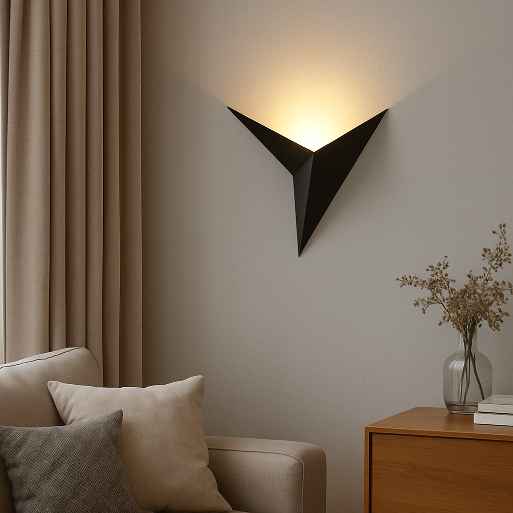 Applique murale Led design triangulaire