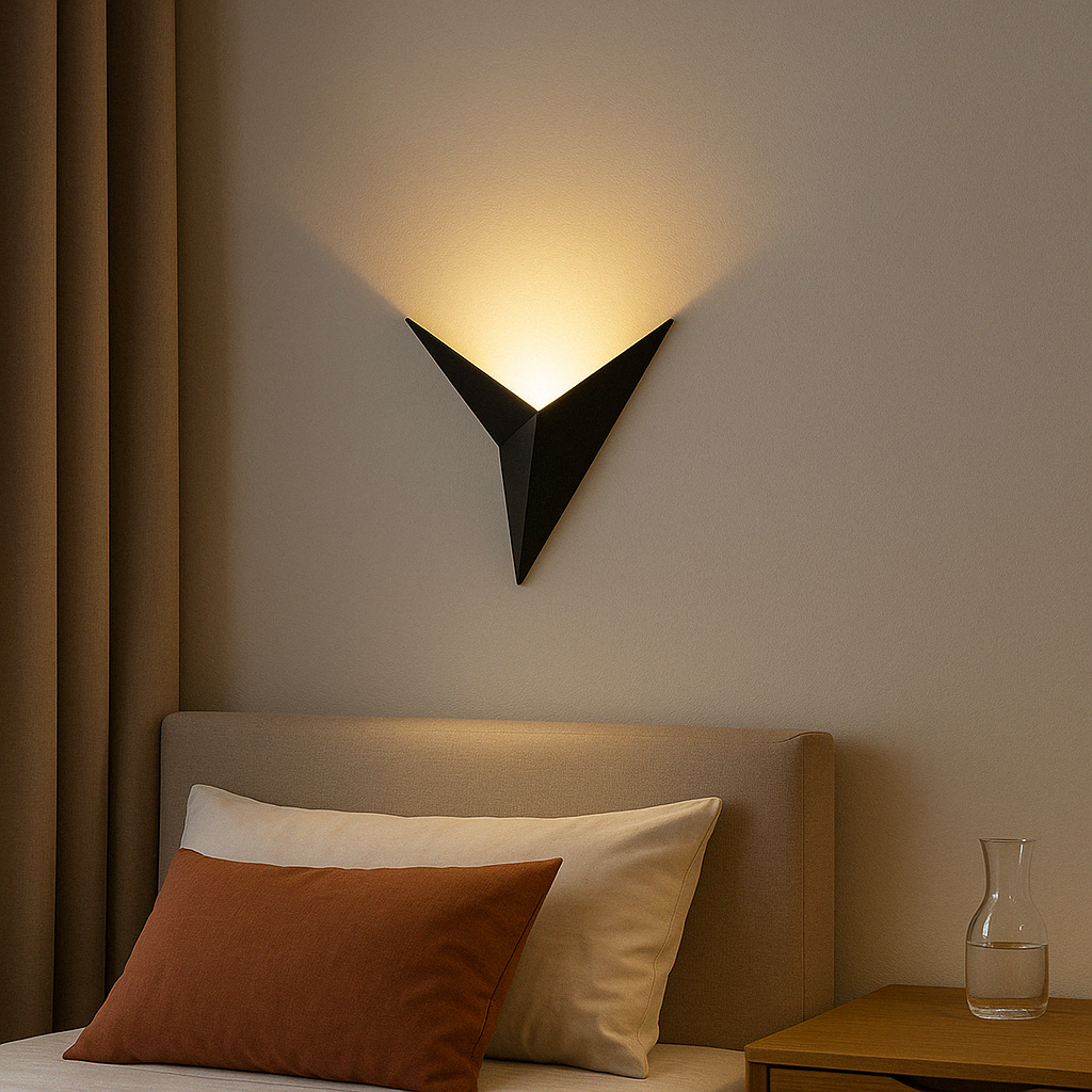 Applique murale Led design triangulaire