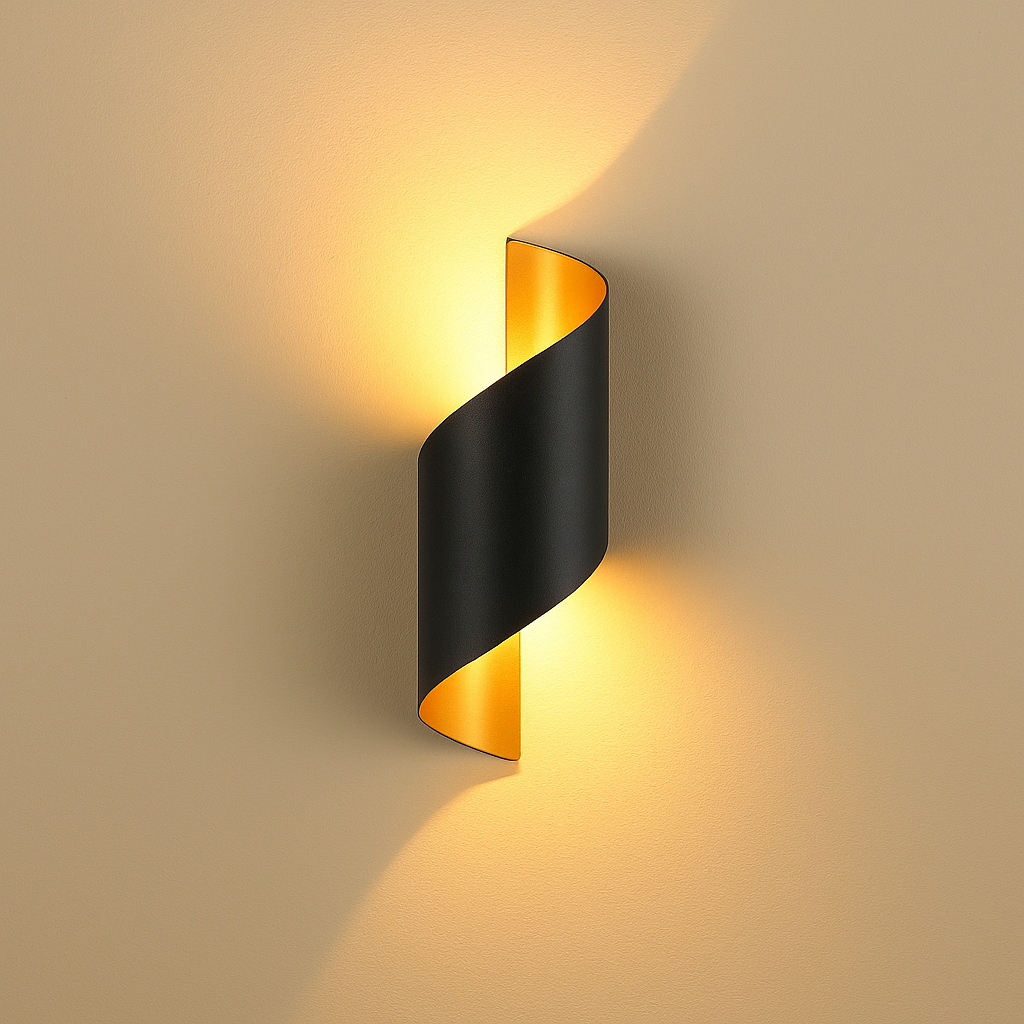 Applique murale extérieure LED Torsadé