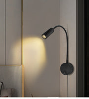 Justerbar kablet veggleselampe 