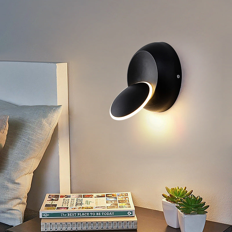 Applique murale ronde design rotative