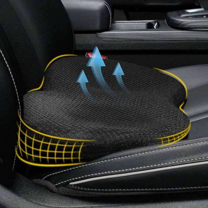 Coussin Rehausseur Siège Auto Ergonomique AutoLift – Idéal pour Conducteurs Petits, Confort et Visibilité Maximale