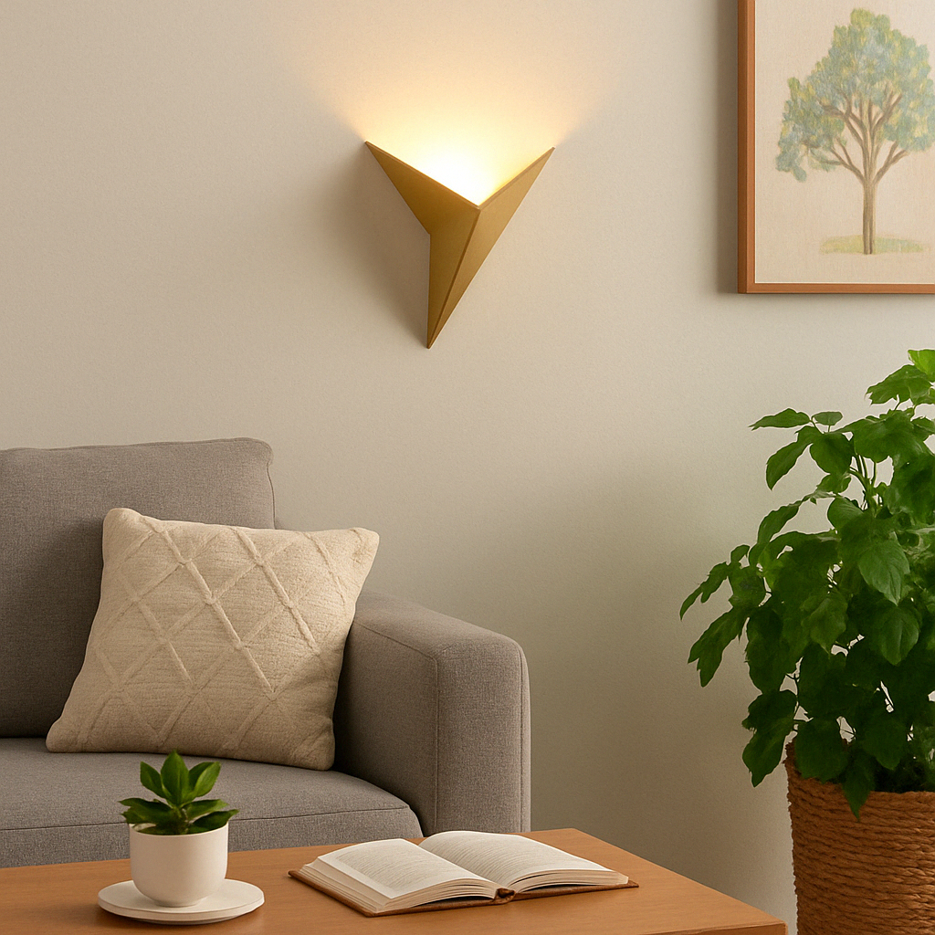 Applique murale Led design triangulaire