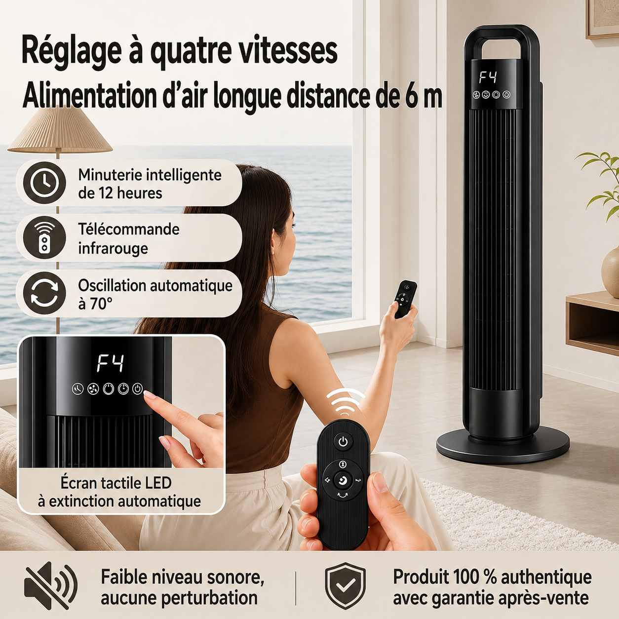 Velino - Ventilateur colonne