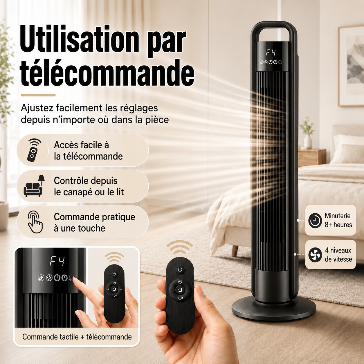 Velino - Ventilateur colonne