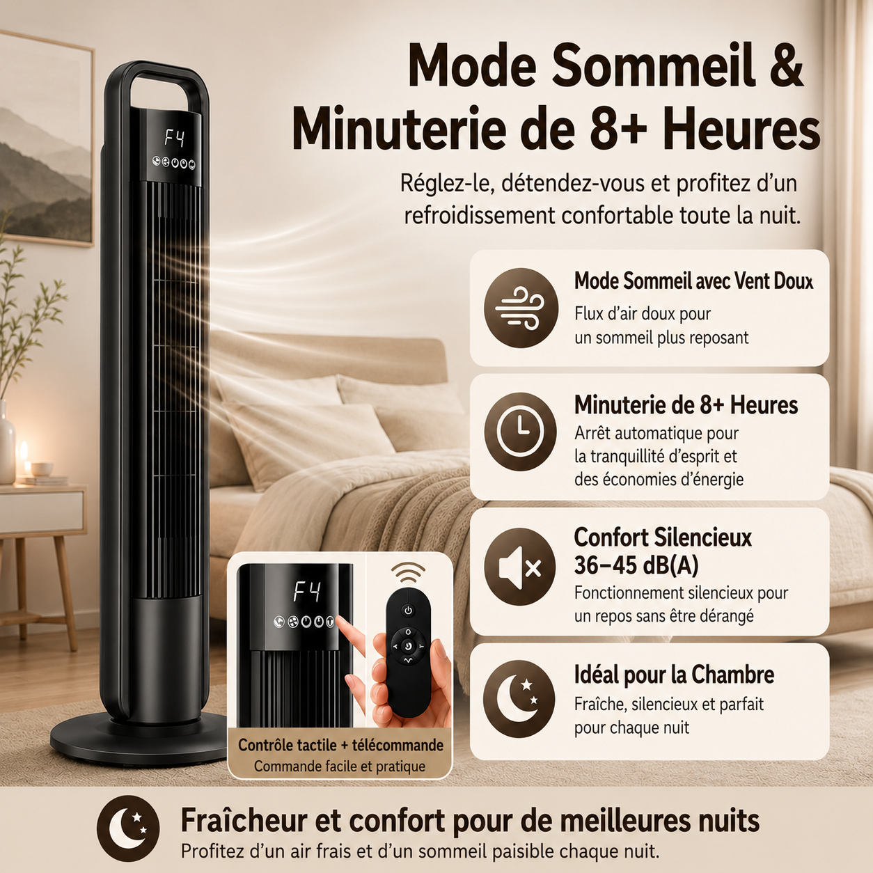 Velino - Ventilateur colonne