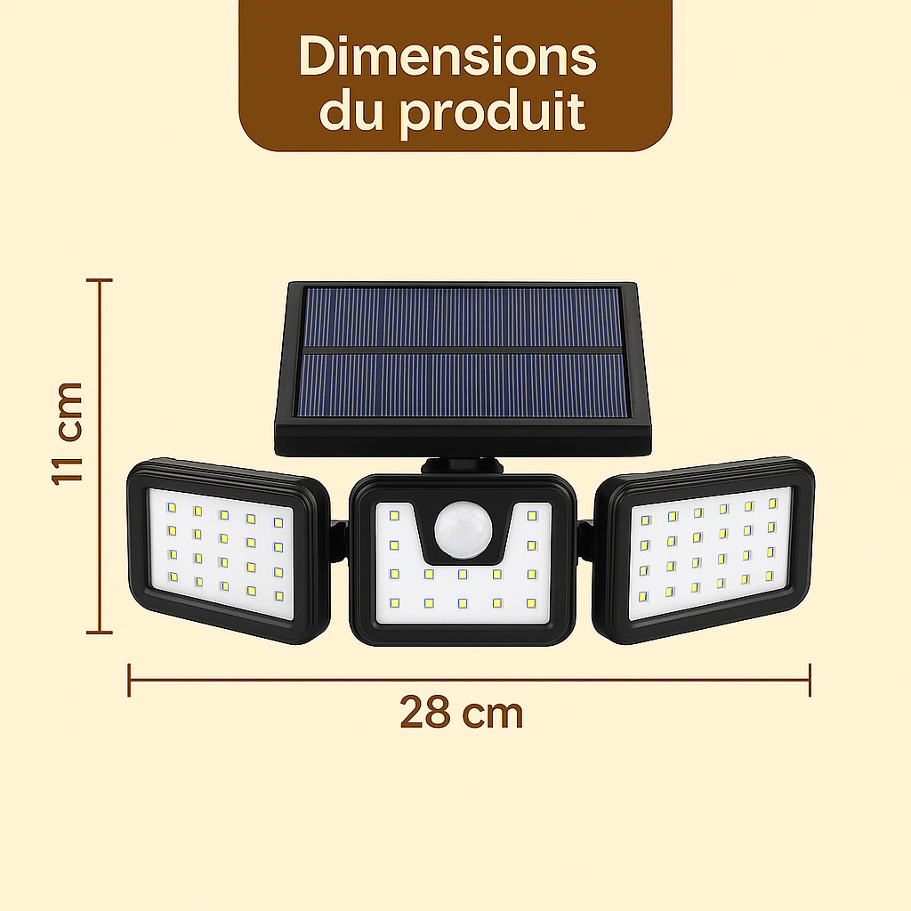 Lampe solaire murale
