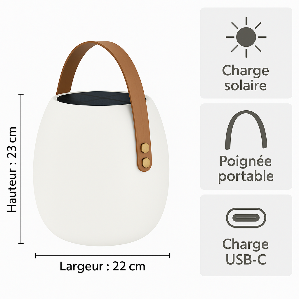 Lampe solaire Portable